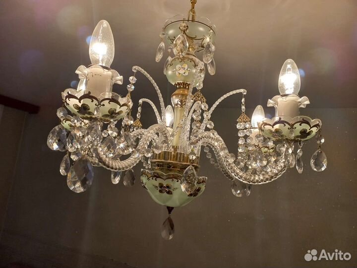 Люстра хрустальная Богемия Чехия