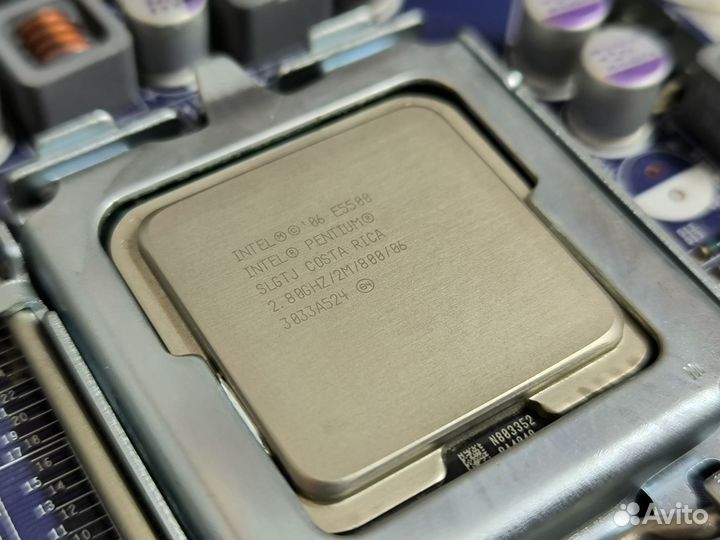 Комплект мат.плата+проц+кулер+оперативка ddr2