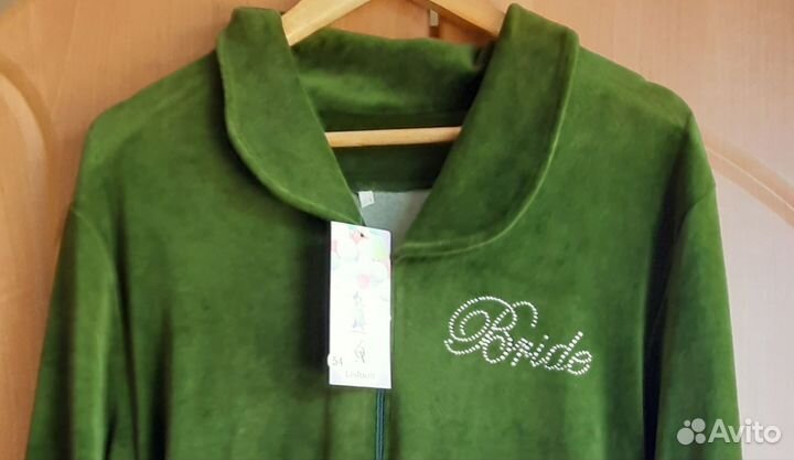 Халат женский. Хлопковый велюр