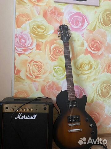 Гитара + комбик epiphone, marshal 50w