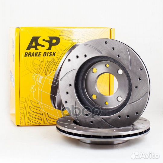 Диск тормозной 1118, 2110 R13 вентилируемые ASP