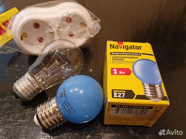 Разветвитель двойной и лампочки