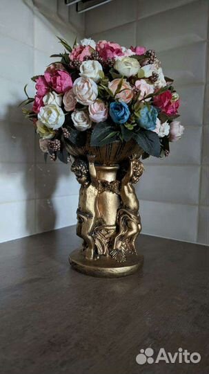 Ароматическая ваза с букетом для интерьера