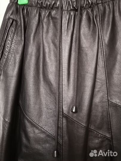 Кожаная юбка натуральная 46. Европа