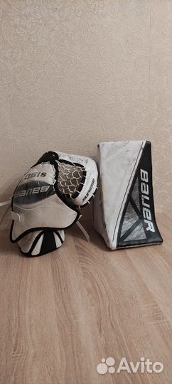 Вратарские блин и ловушка Bauer