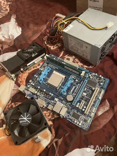 Материнская плата fm2 + amd athlon x2+ gt 630