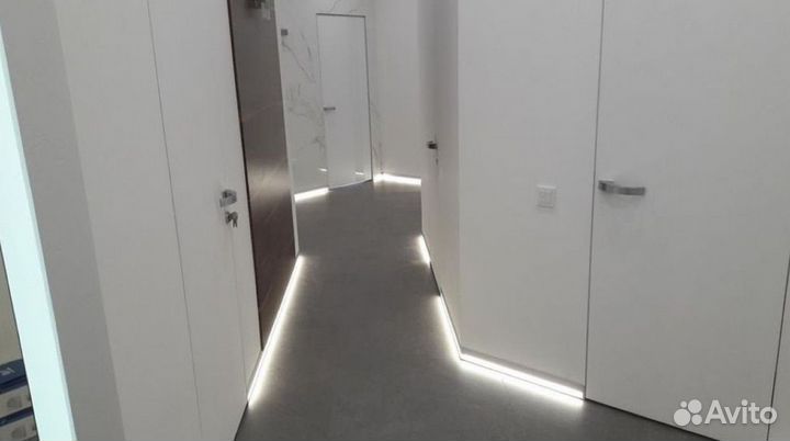 Скрытая дверь под отделку