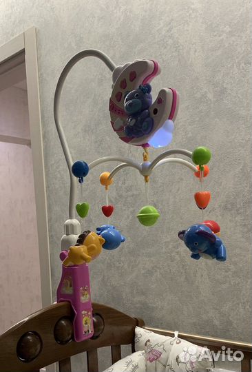 Музыкальная карусель на кроватку ELefantino