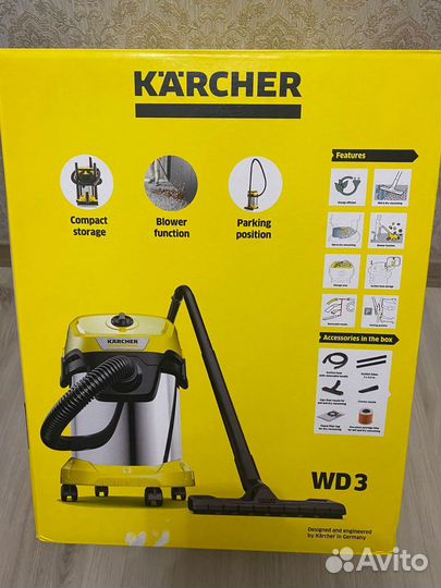 Пылесос Karcher Wd 3 S
