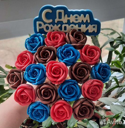 Цветы шоколадные