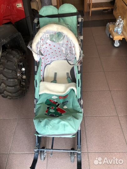 Коляска санки Ника 7-8к Динозавр