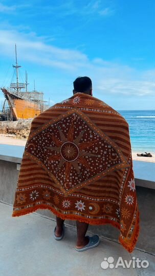 Бохо Плед покрывало хлопок 160 на 220 см