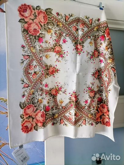 Павловопосадский платок шерсть