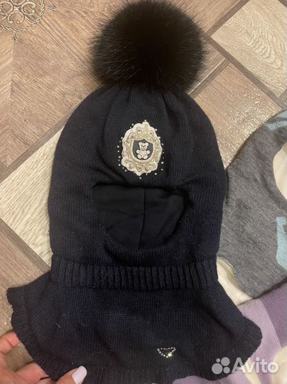Шапка зимняя для девочки 50 52