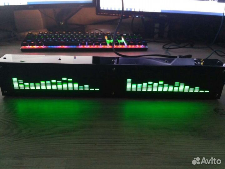 Спектроанализатор звука 2 канала 16 полос