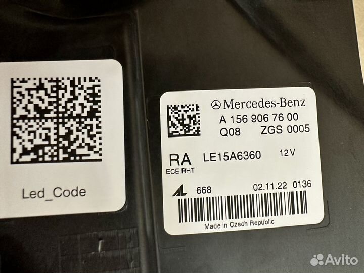 Фара новая с дефектом Mercedes Led w156 GLA