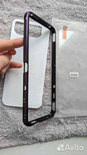Металлический чехол и стекло на Asus Rog Phone 6