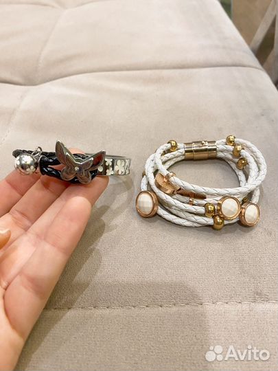 Браслеты женские кожаные