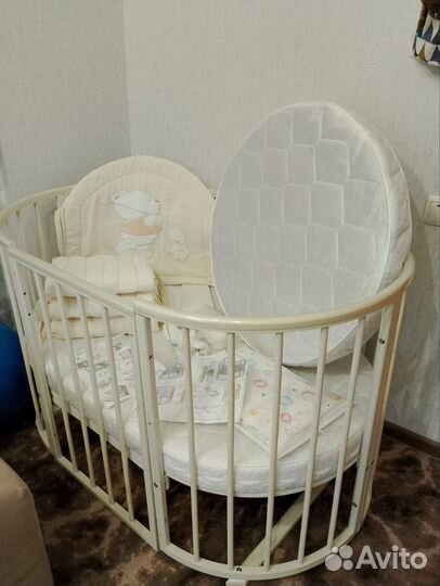 Детская кроватка трансформер 6в 1 с 0 до 6 лет