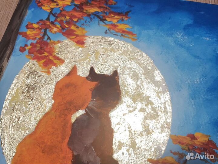 «Влюбленные» Картина в раме 40х30