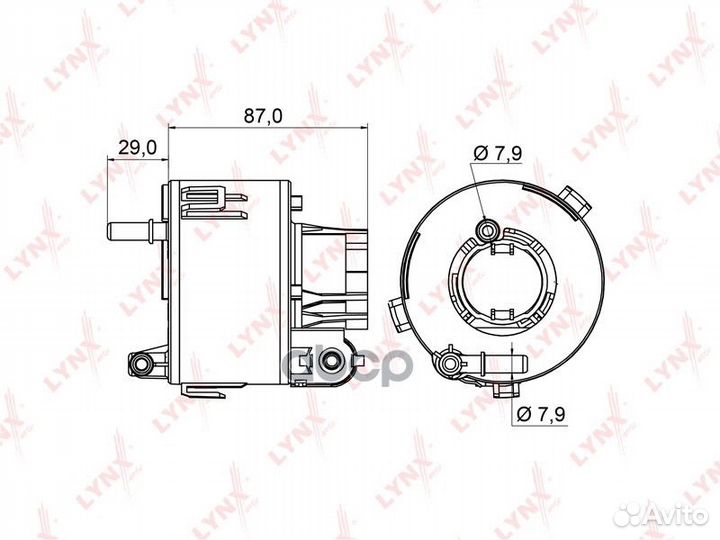 Фильтр топливный LF961M lynxauto