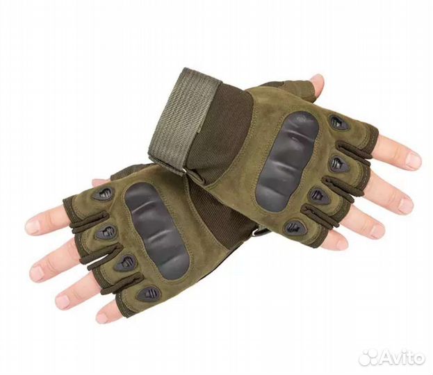 Перчатки тактические без пальцев