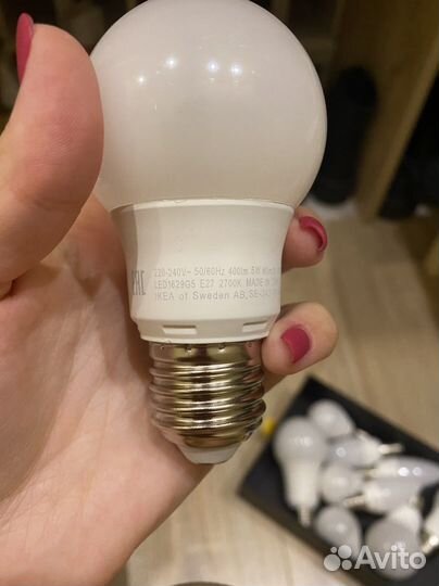 Лампочки светодиод риэт, ледаре е14 и е27 IKEA