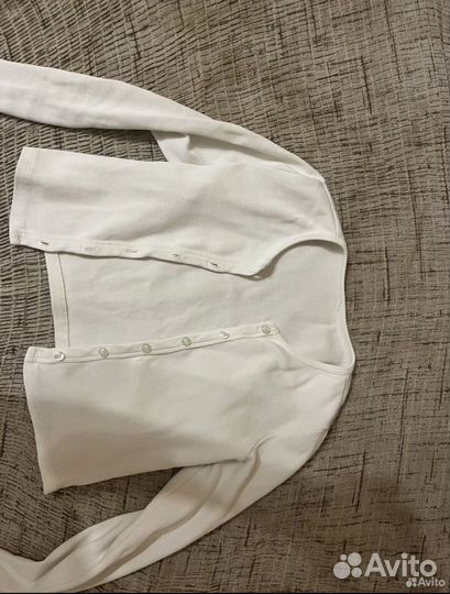 Белый кардиган