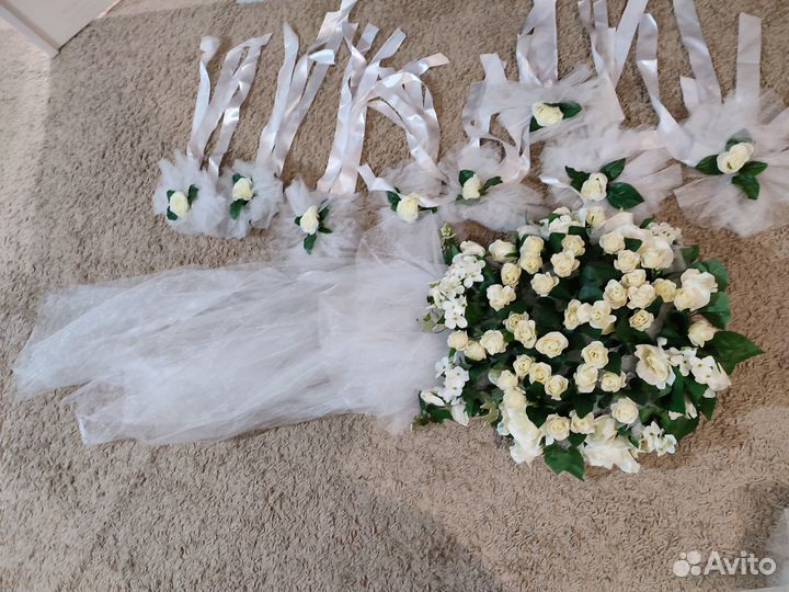 Украшения на машину (свадебное)