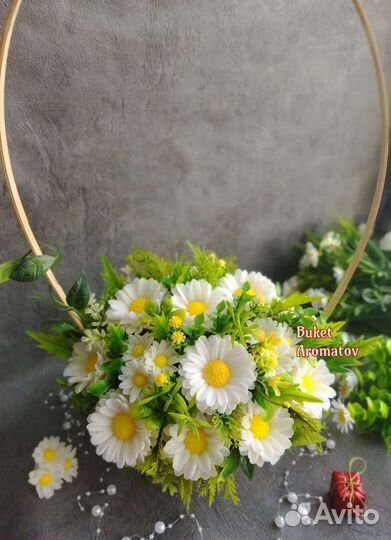 Букеты с ромашками, букет из мыла