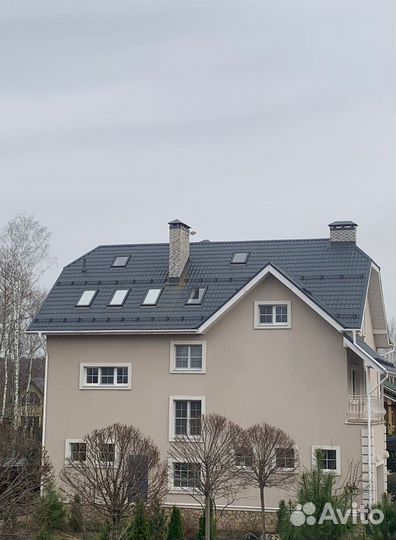 Установка снегозадержателей на крыше