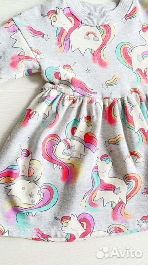 Платье с начесом для девочки Next 86