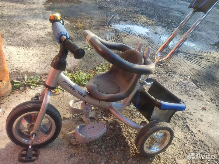 Детский велосипед коляска с ручкой