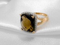 Золотое кольцо с бриллиантами 585 проба 6.83 гр