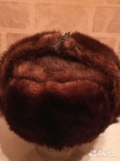 Шапка-ушанка,норка,маленький54,55,56размер