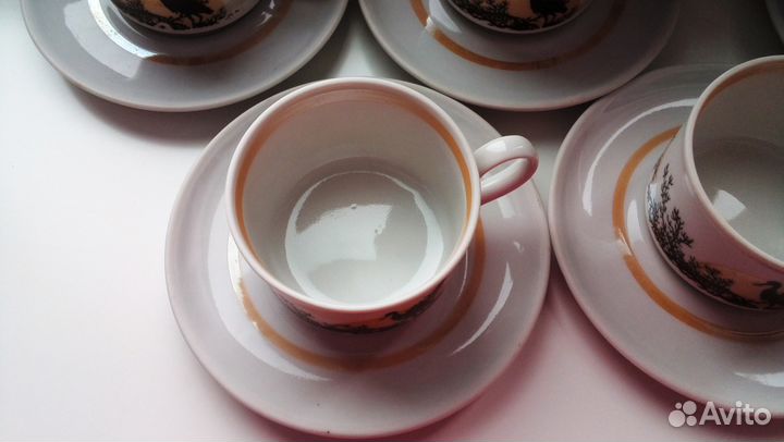 Кофейная пара чашка с блюдцем Богдановичский завод