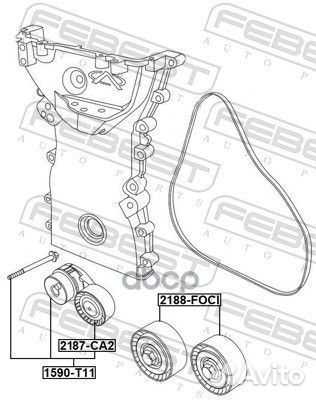 Ролик натяжной c механизмом натяжения Chery Tiggo