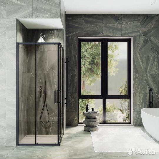 Душевой угол стекло Бронза