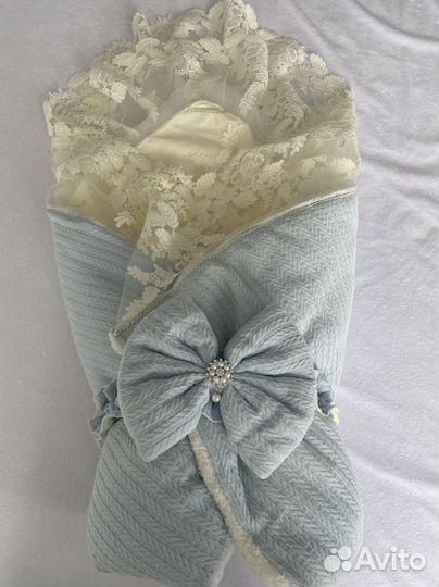 Конверт на выписку для мальчика тёплый