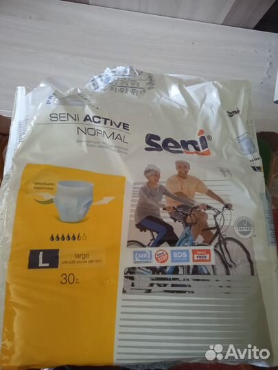 Памперсы для взрослых, трусами размер Л