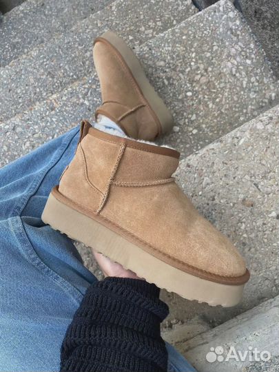 UGG Mini Platform Beige женские (Арт.4306)