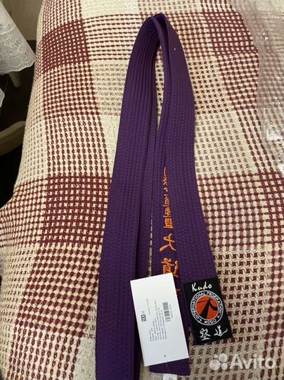 Фиолетовый пояс кудо новый