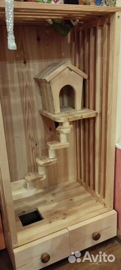 Клетка витрина для шиншиллы