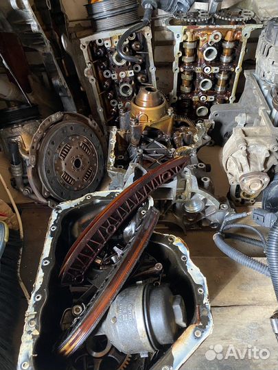 Мотор в разборе Шкода Фабиа 1.2