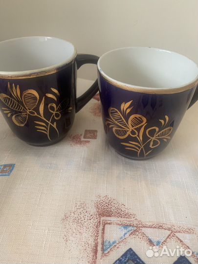 Гжель. Бокал.Глухой кобальт.Ручная роспись