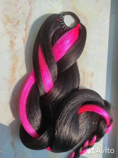 Коса накладная шиньон на резинке