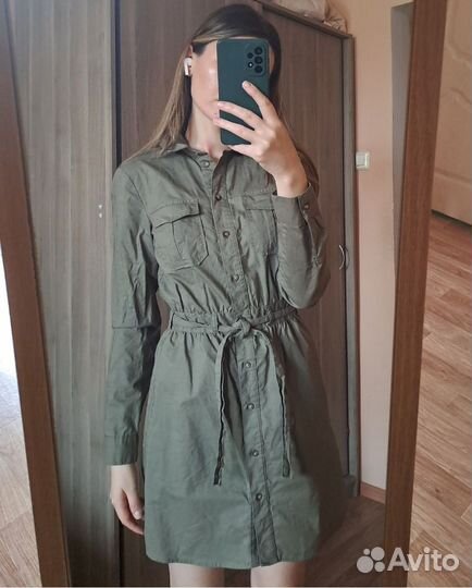 Платье в стиле униформа