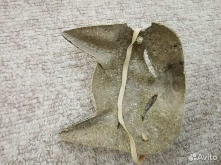 Маска новогодняя Лиса, папье маше