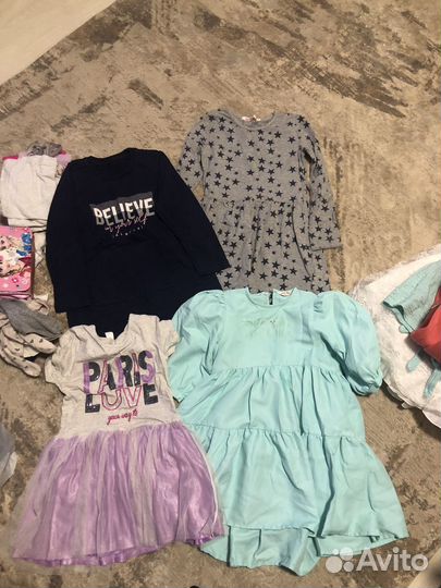 Пакет одежды и обуви на девочку 122