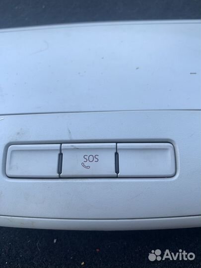 Накладка с кнопкой Глонасс Skoda Rapid 1